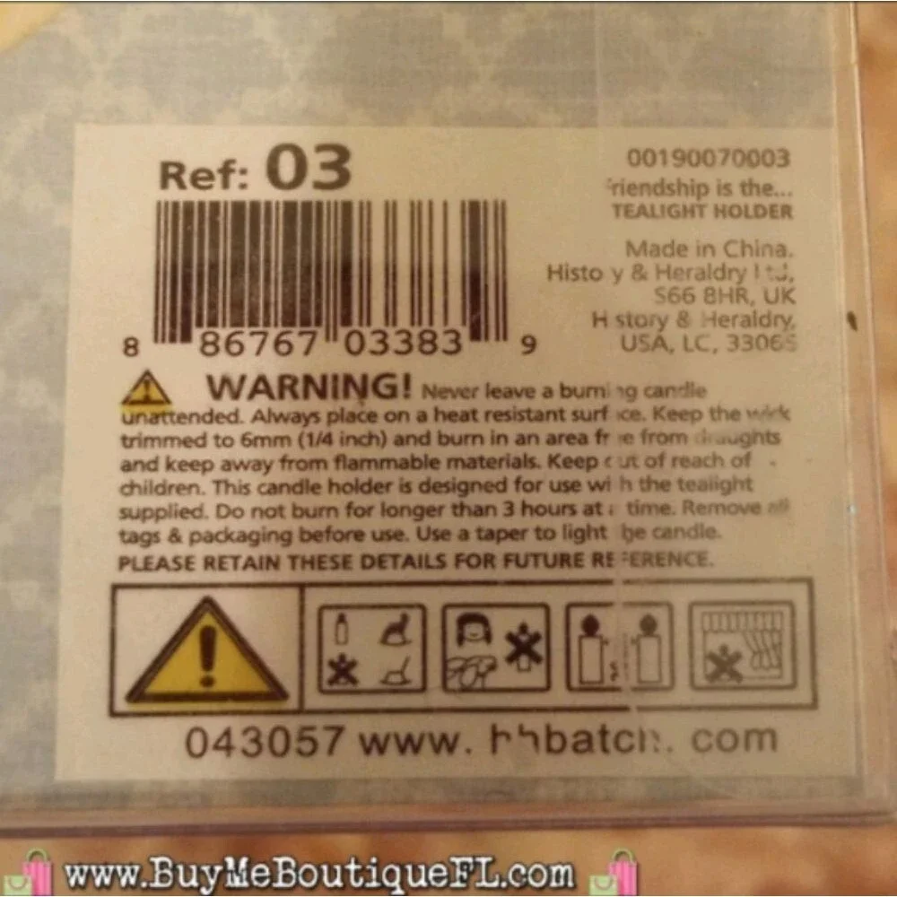 HOME DECOR: History & Heraldry Vintage Driftwood Tealight Holder NIB